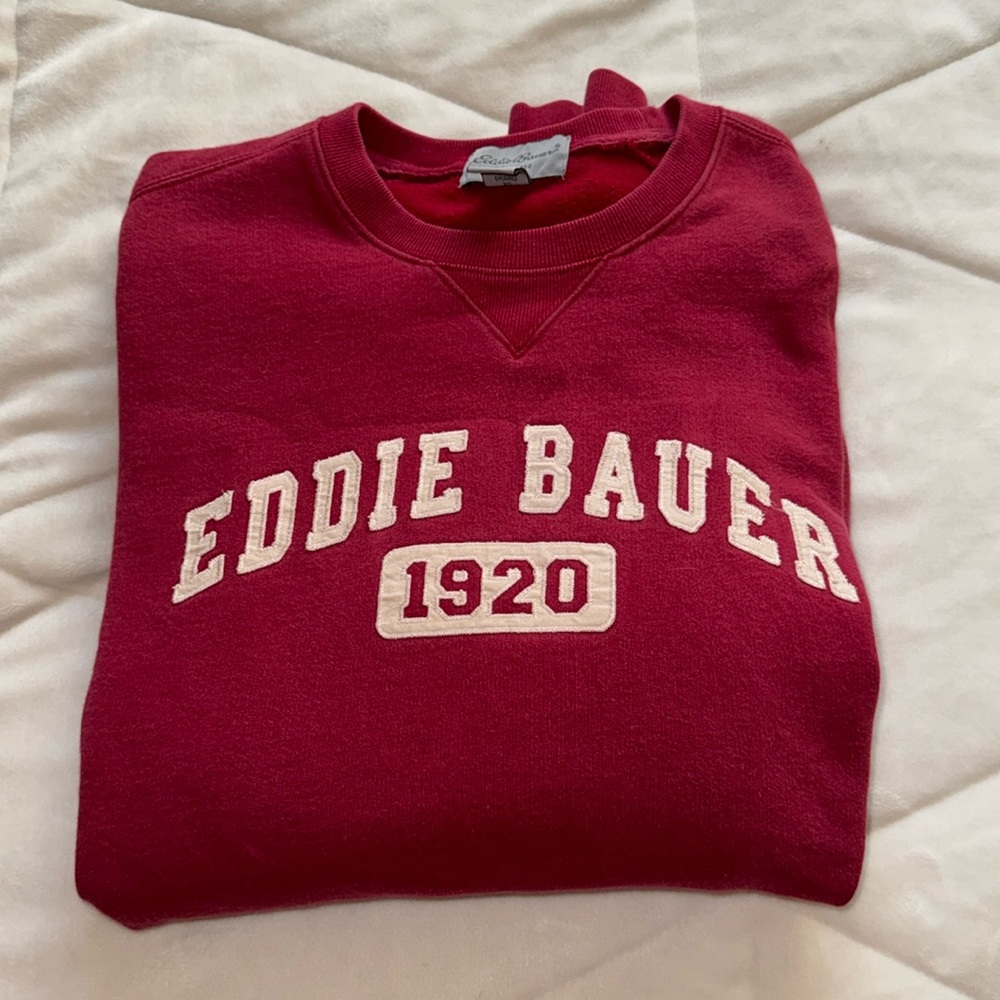 vintage embroidered eddie bauer crewneck